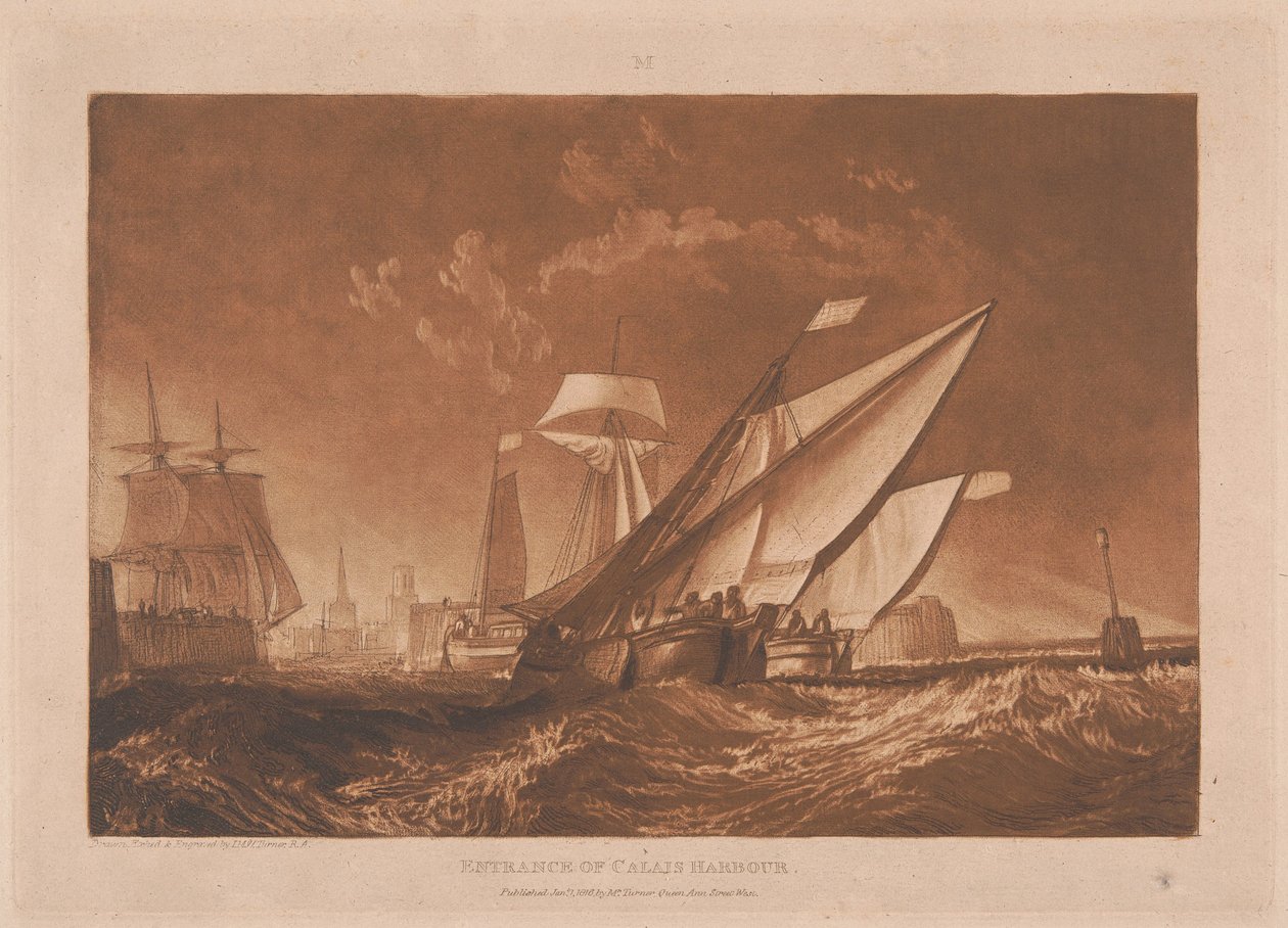 Entrada do porto de Calais de Joseph Mallord William Turner