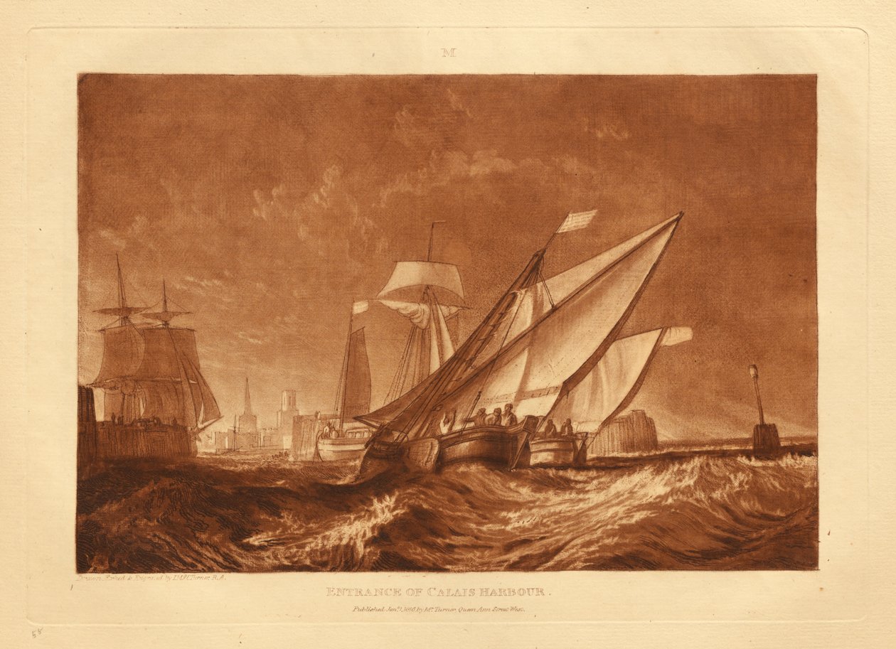 Entrada do porto de Calais de Joseph Mallord William Turner