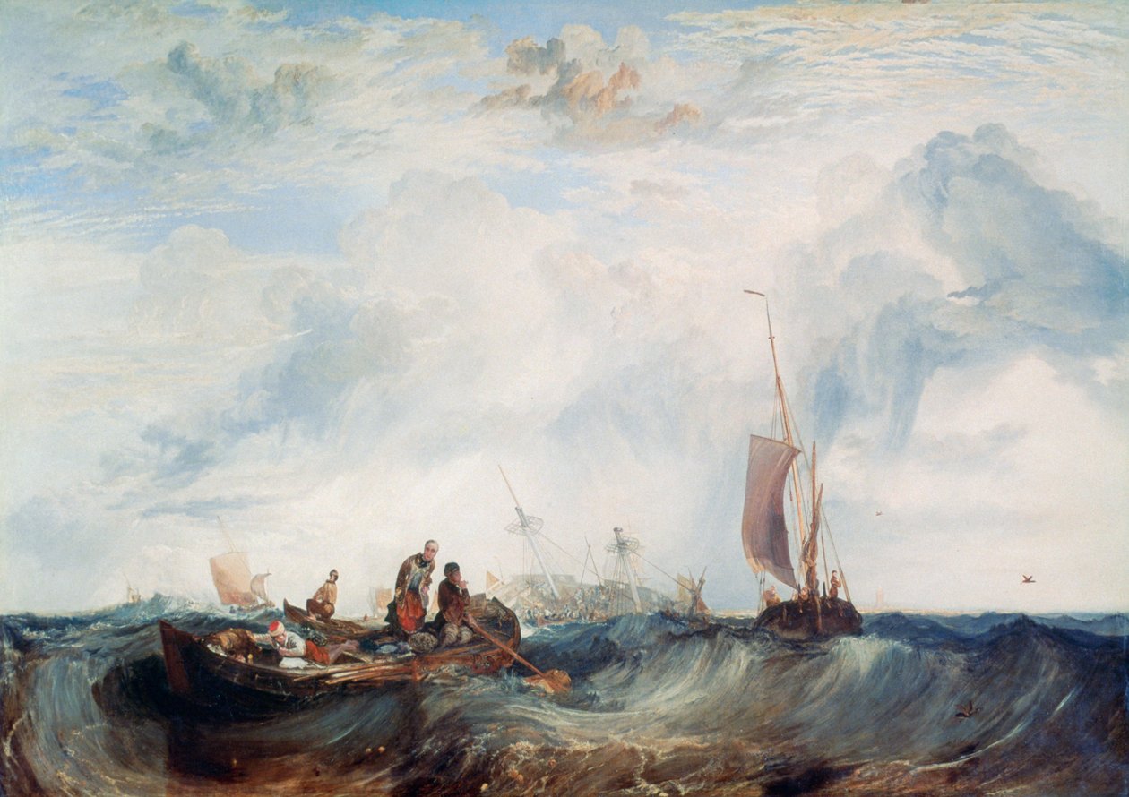 Entrada do Meuse ..., c1819 de Joseph Mallord William Turner