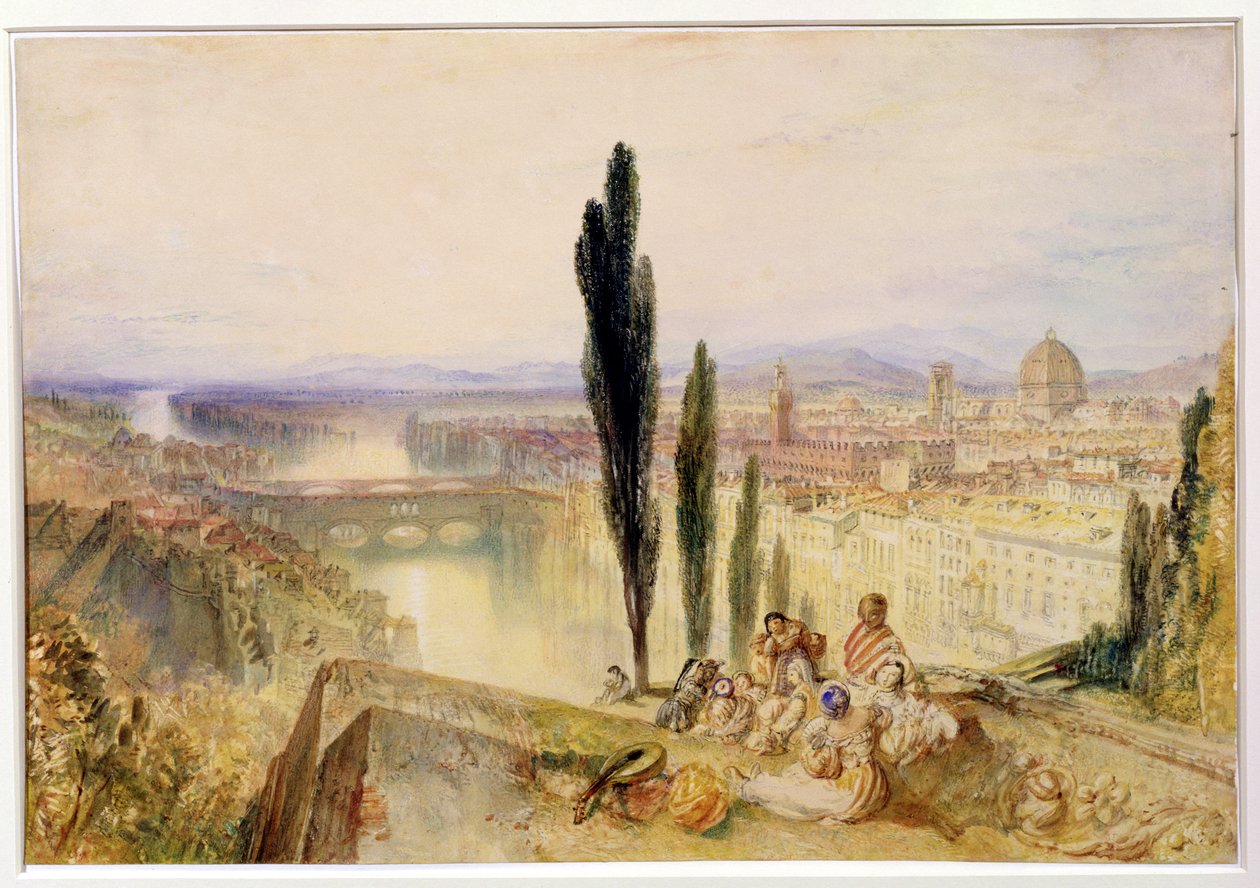 Florença, c.1827 (wc no papel) de Joseph Mallord William Turner