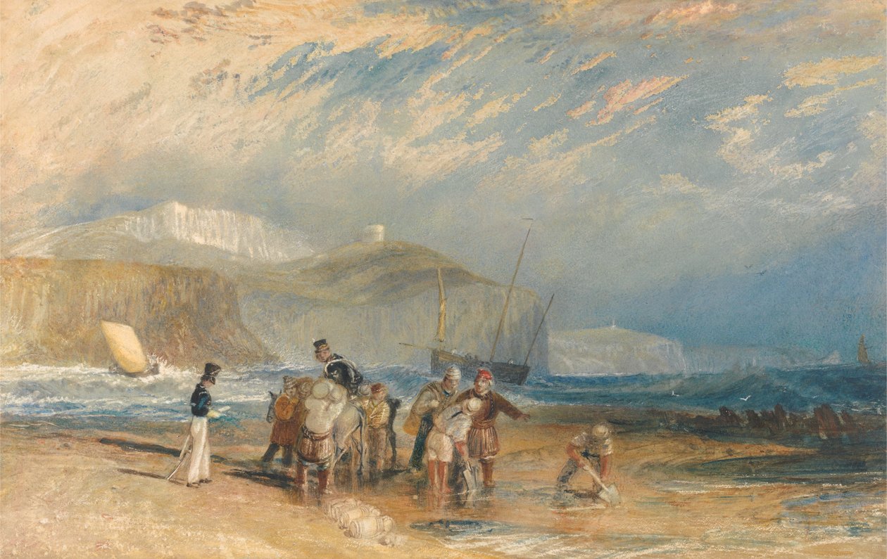 Porto de Folkestone e costa até Dover de Joseph Mallord William Turner