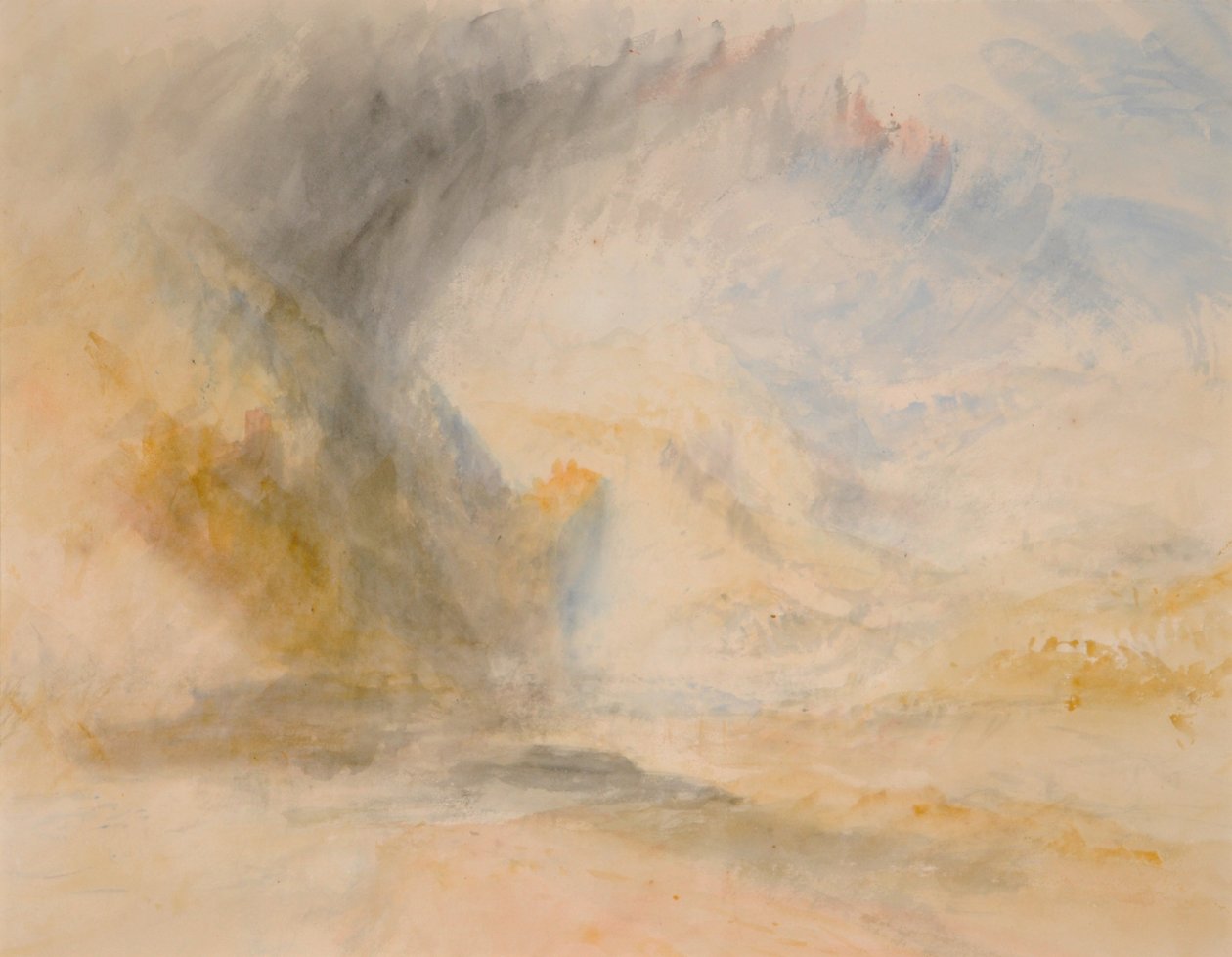 Pé de São Gothard, c.1842 (aguarela sobre papel) de Joseph Mallord William Turner