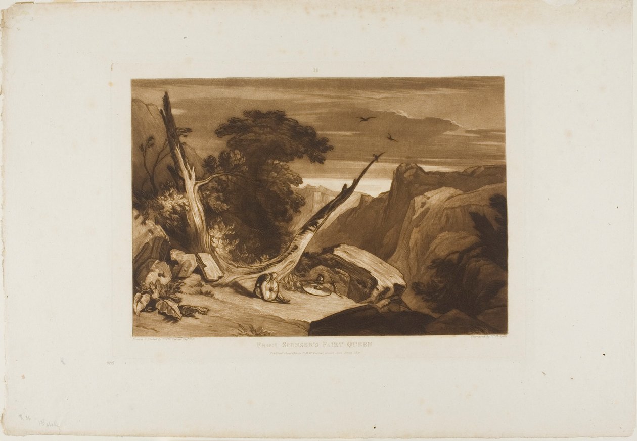 Da Rainha das Fadas de Spenser, placa 36 do Liber Studiorum de Joseph Mallord William Turner