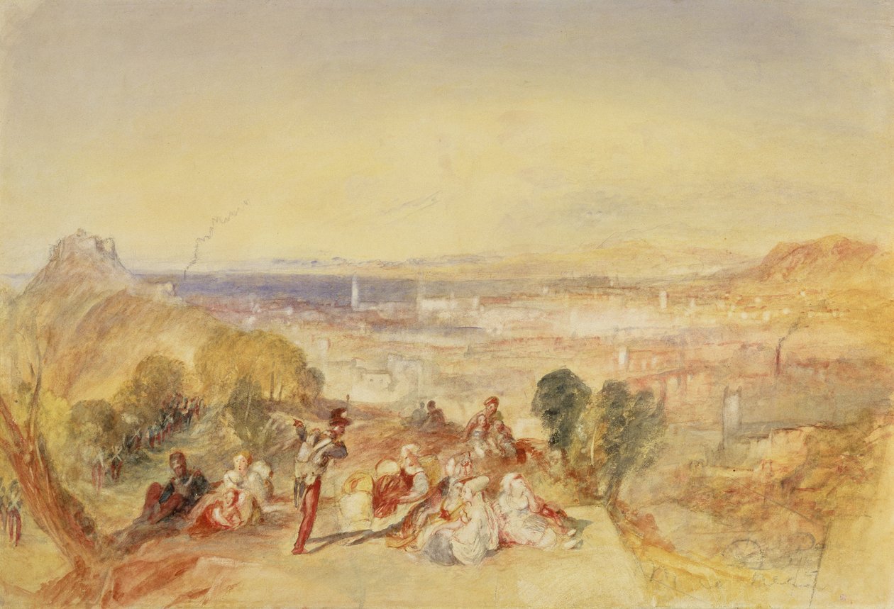 Génova, Itália, c.1851 (aguarela sobre papel) de Joseph Mallord William Turner