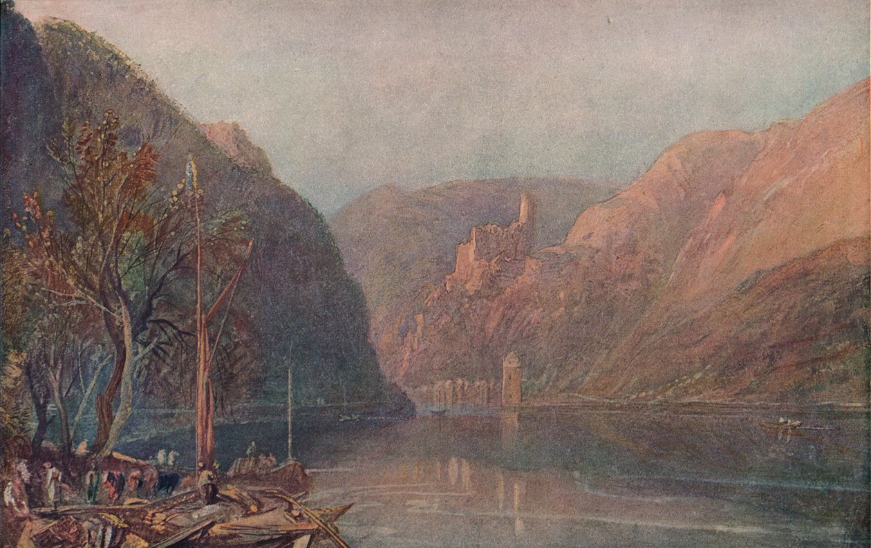Castelo de Goarhausen e Katz, 1909 de Joseph Mallord William Turner