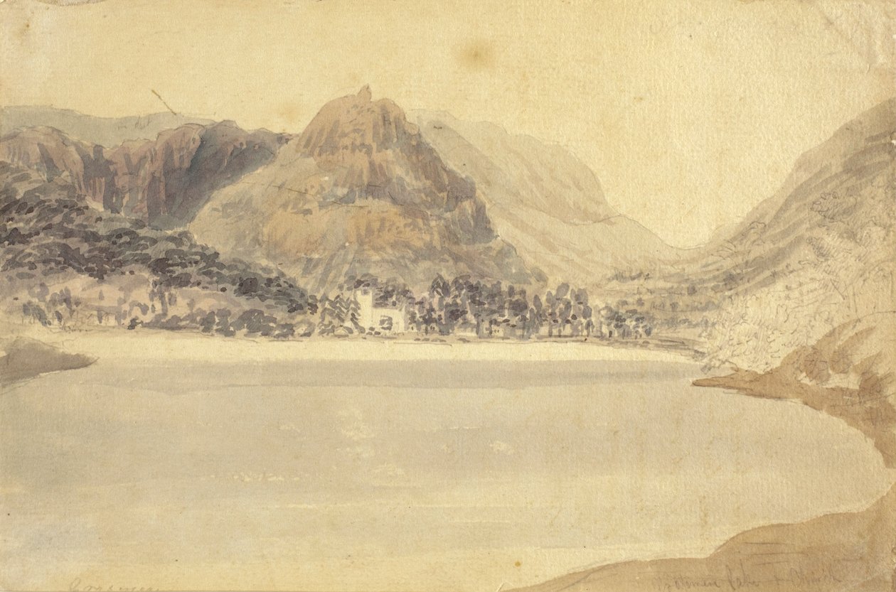 O Lago Grassmere e a Igreja de Joseph Mallord William Turner