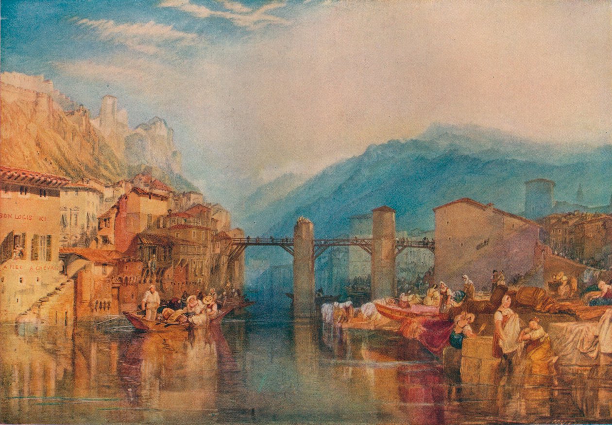 Ponte de Grenoble, 1824 de Joseph Mallord William Turner
