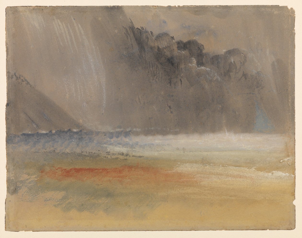 Nuvem tempestuosa sobre o mar e a terra, 1835-1840 por volta de Joseph Mallord William Turner
