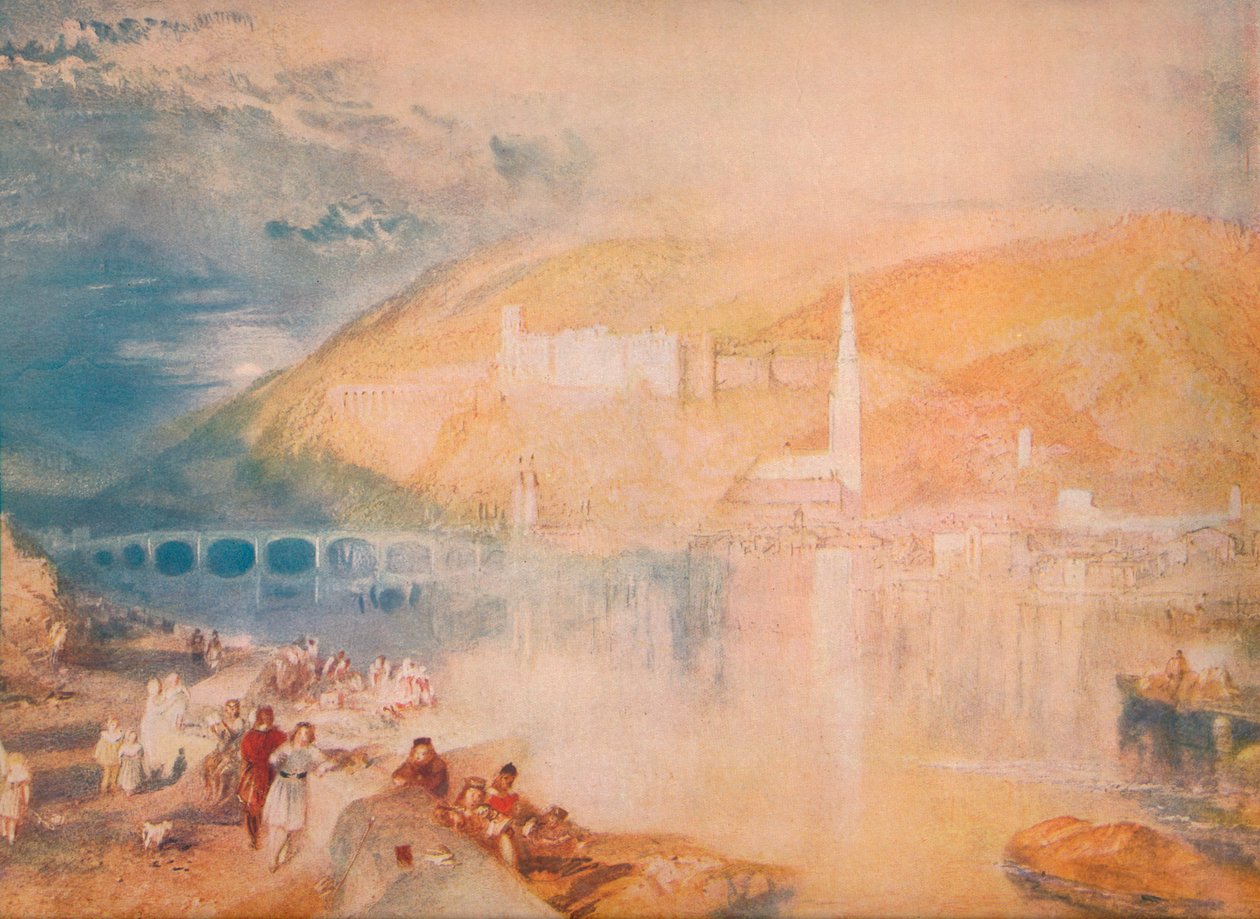 Heidelberg-Sunset, c1840, 1918 de Joseph Mallord William Turner