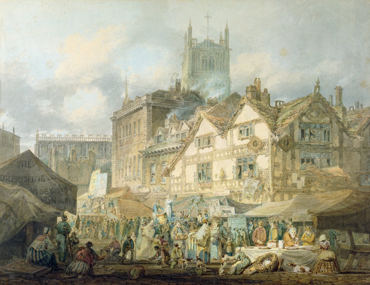 Verde Alto, Praça da Rainha, Wolverhampton, 1795 de Joseph Mallord William Turner