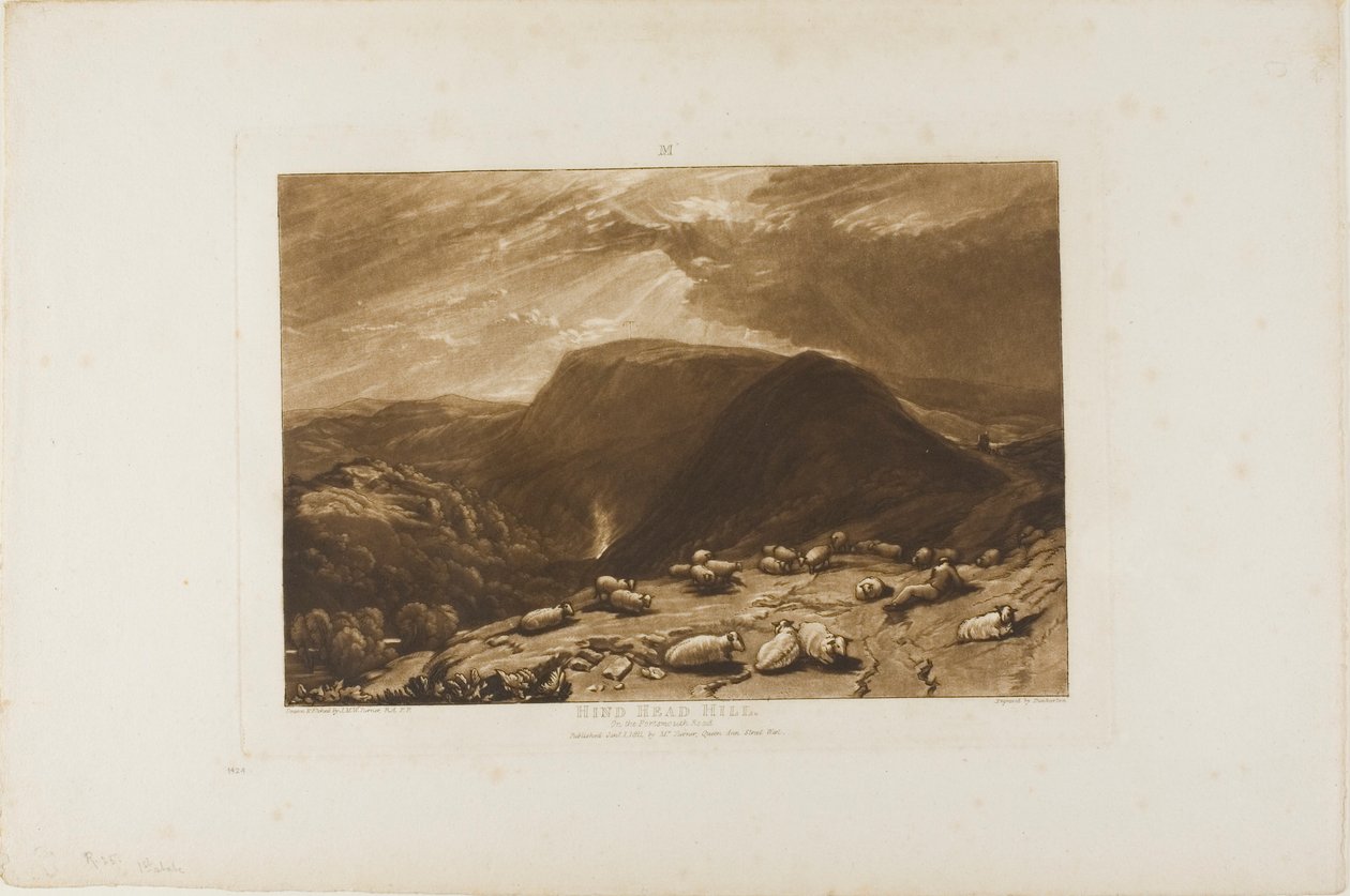 Hind Head Hill, placa 25 do Liber Studiorum de Joseph Mallord William Turner