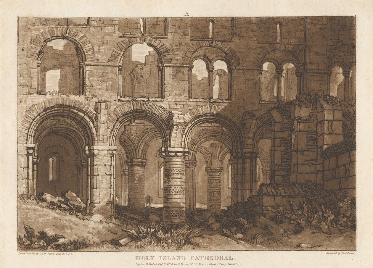 Catedral de Holy Island de Joseph Mallord William Turner