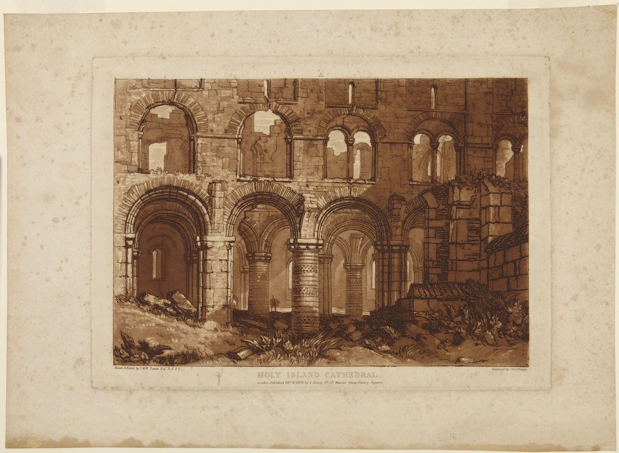 Catedral de Holy Island de Joseph Mallord William Turner