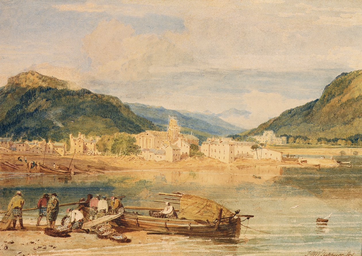 Inverary, Loch Fyne, Argyllshire, c.1802 (aguarela sobre papel) de Joseph Mallord William Turner