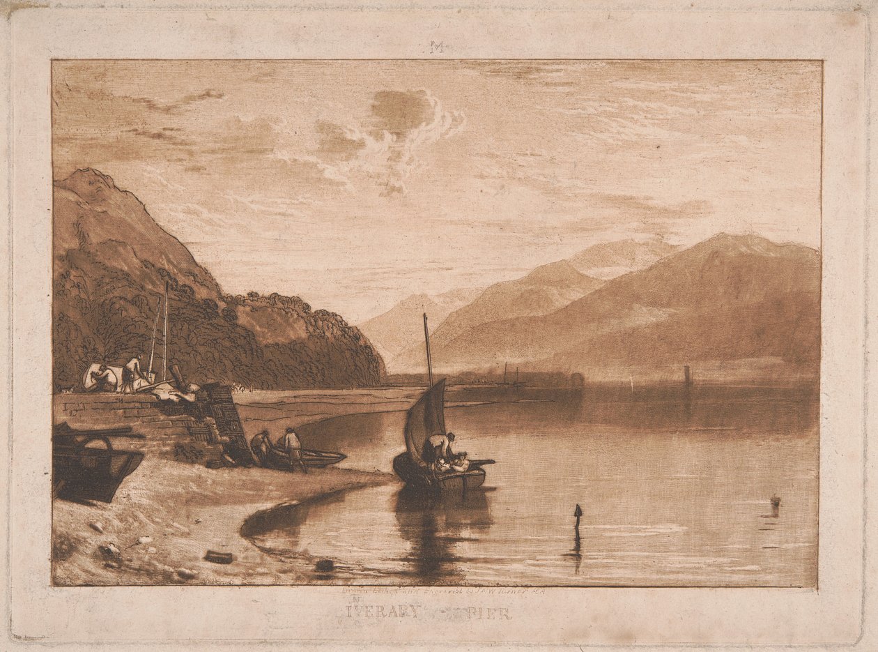 Cais de Inverary, Loch Fyne, de manhã de Joseph Mallord William Turner