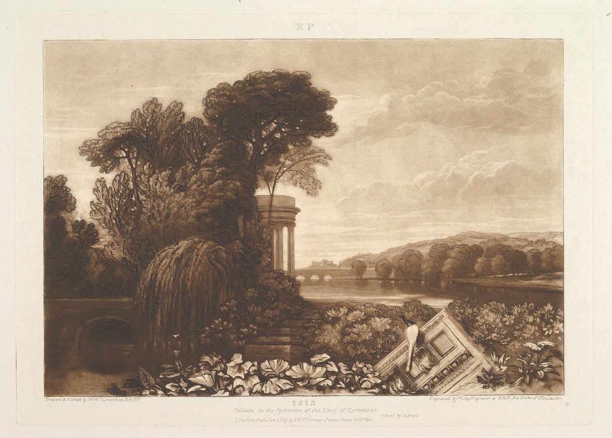 ISIS Book Studies, Parte 14, chapa 68, 1 de janeiro de 1819. de Joseph Mallord William Turner