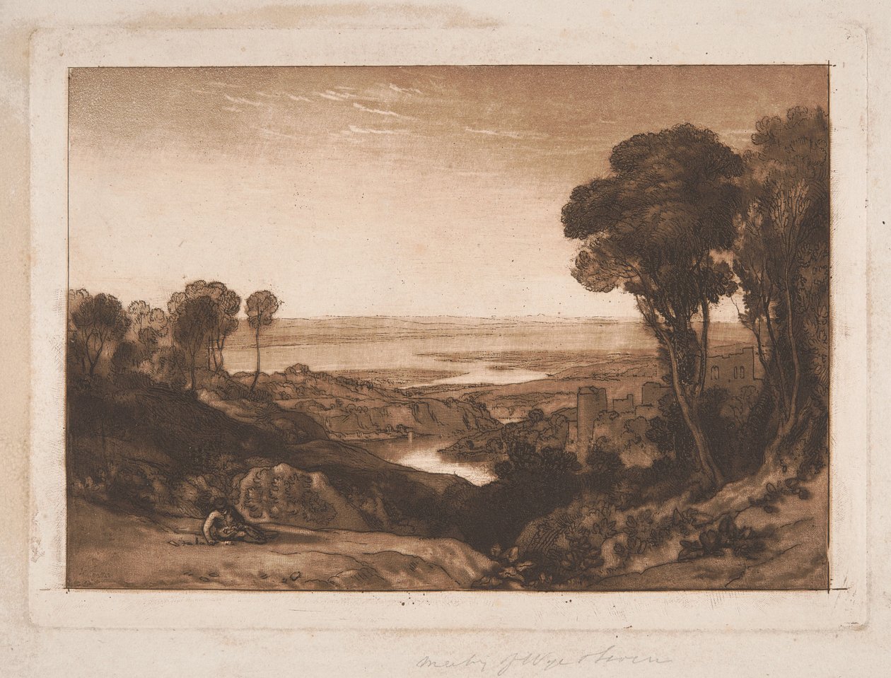 Convergência dos rios Severn e Wye de Joseph Mallord William Turner