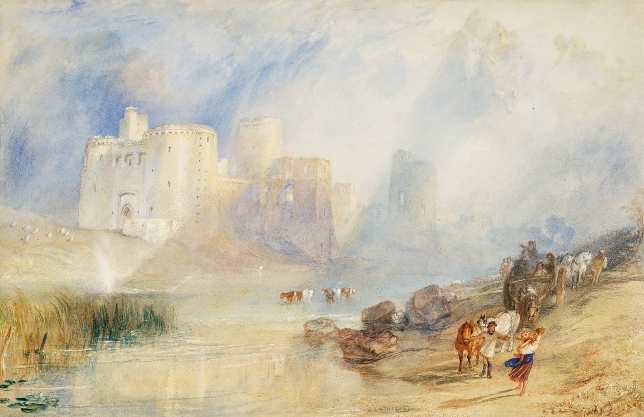 Castelo Kidwelly, Carmarthenshire (aguarela) de Joseph Mallord William Turner