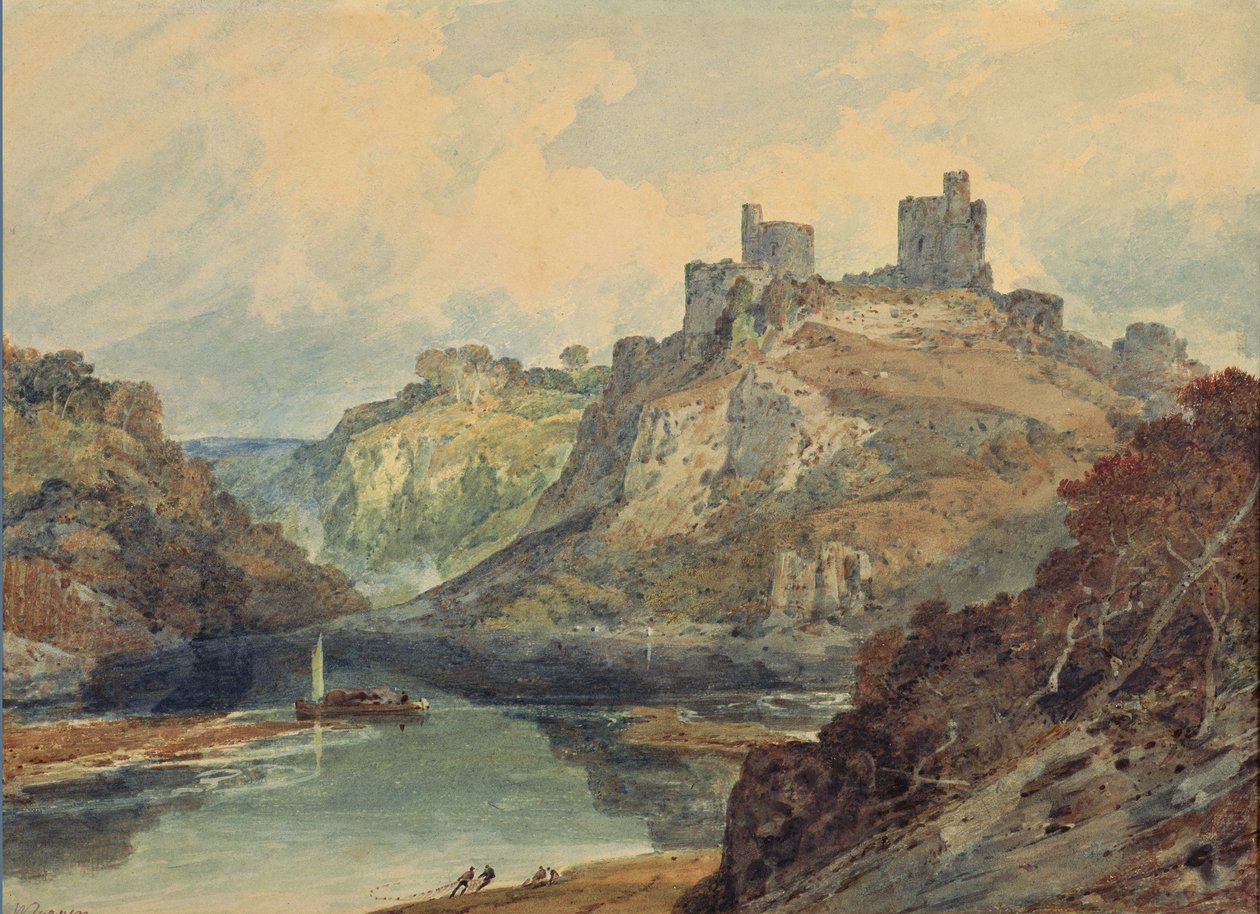 Castelo de Kilgarran, c.1798 (aguarela sobre papel) de Joseph Mallord William Turner