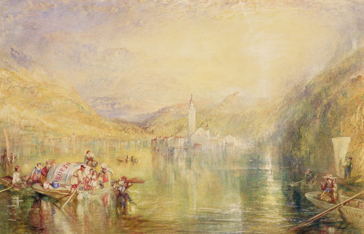Kussnacht, Lago de Lucerna, Suíça de Joseph Mallord William Turner