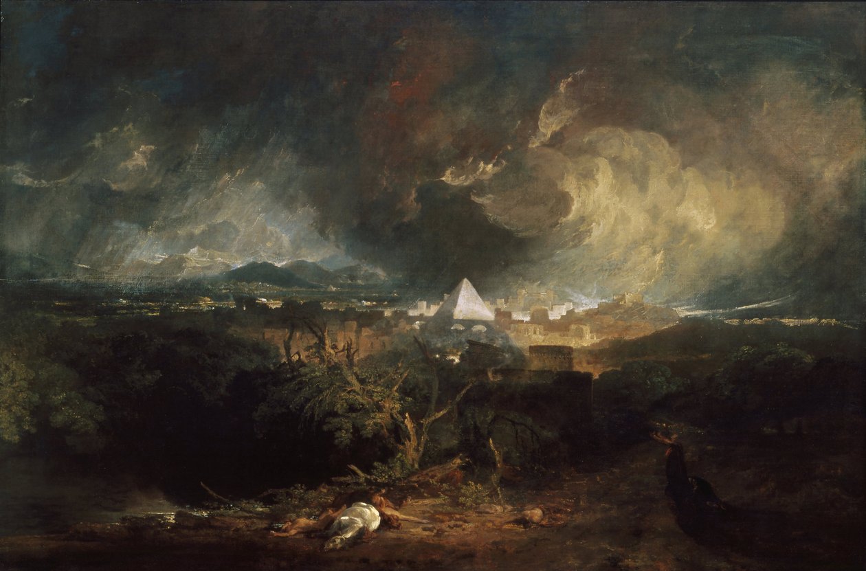""A Quinta Praga do Egito"" Pintura de Joseph Mallord William Turner (1775-1851) 1800 Óleo sobre tela Museu de Arte de Indianápolis de Joseph Mallord William Turner