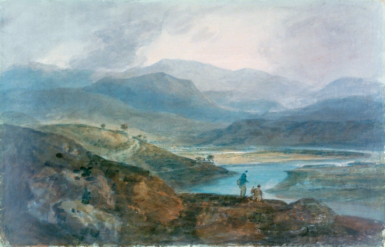 Lake, Escócia, 1801-1802. de Joseph Mallord William Turner