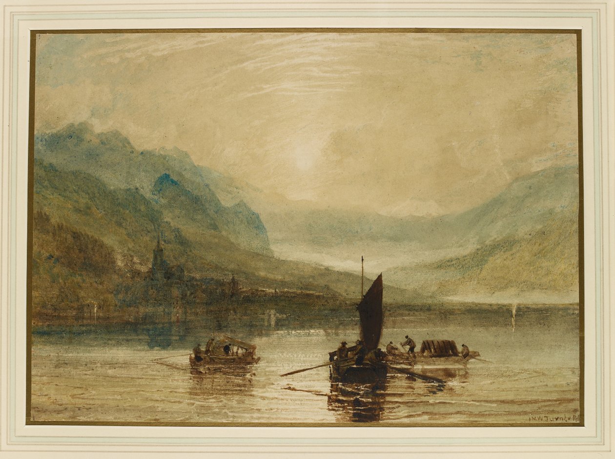 Lago de Brienz, ao luar de Joseph Mallord William Turner