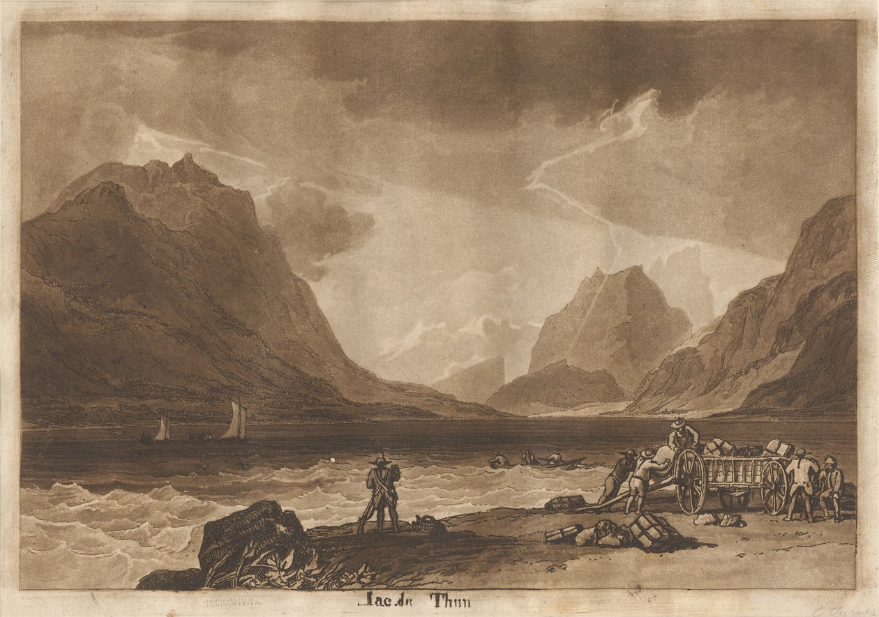 Lago de Thun, Suíça de Joseph Mallord William Turner