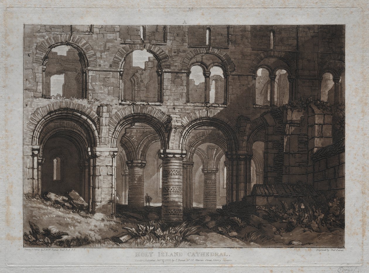 Liber Studiorum: Catedral da Ilha Sagrada de Joseph Mallord William Turner