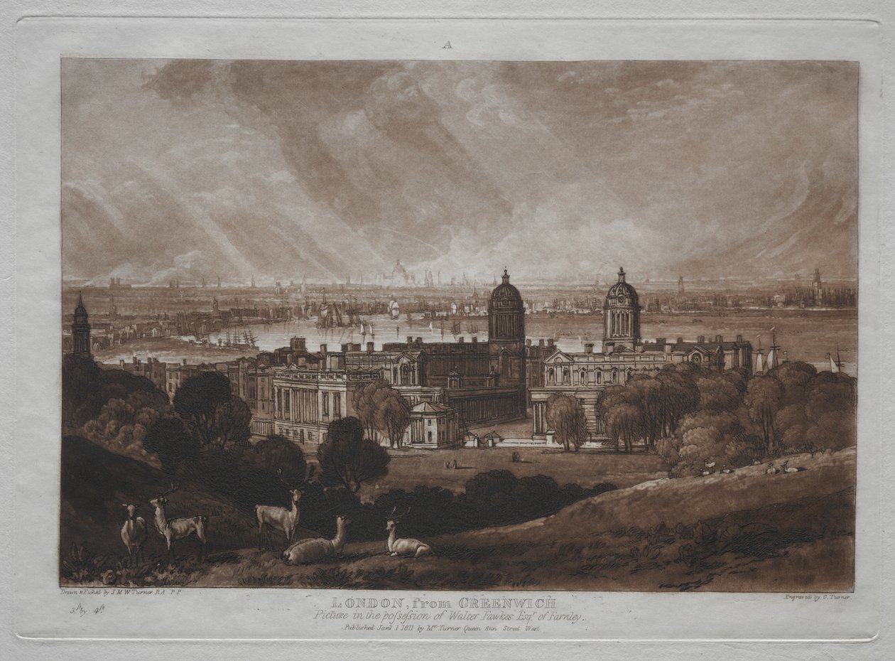 Liber Studiorum: Londres de Greenwich de Joseph Mallord William Turner
