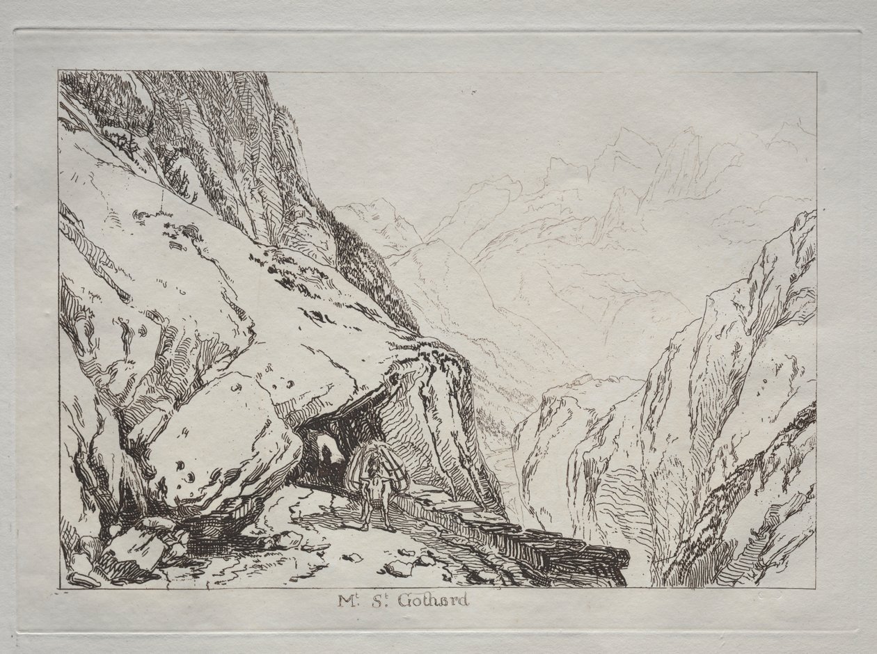 Livro de Estudo: Mt. St. Gotthard de Joseph Mallord William Turner