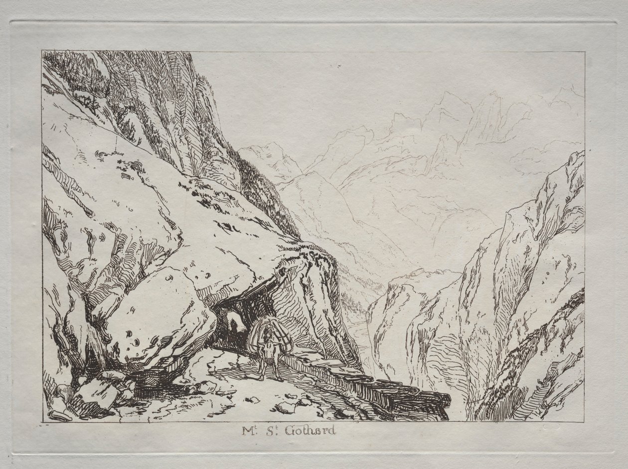 Estudos são livres: Mt. St. Gothard. de Joseph Mallord William Turner