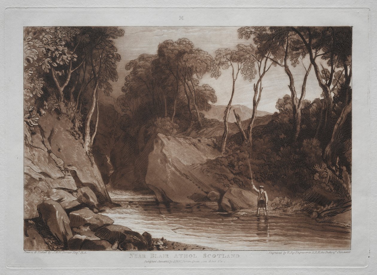 Livro de Estudos: Perto de Blain Athol, Escócia de Joseph Mallord William Turner