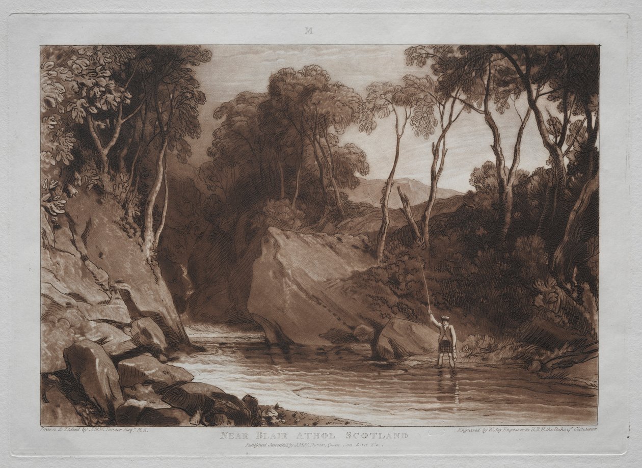 Estudos são livres Perto Blain Athol, Escócia. de Joseph Mallord William Turner