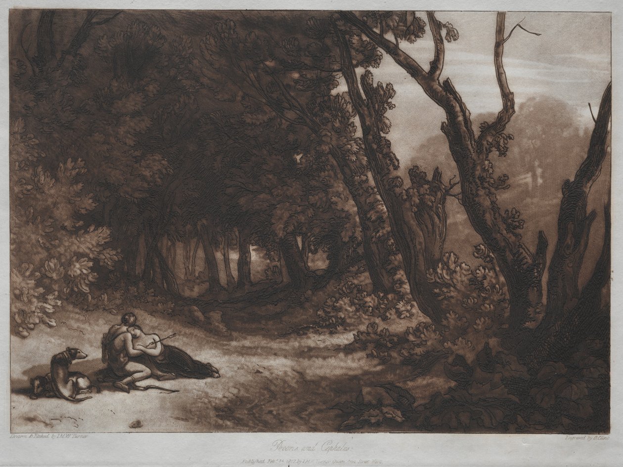 Livro de Estudos: Prócris e Céfalo de Joseph Mallord William Turner