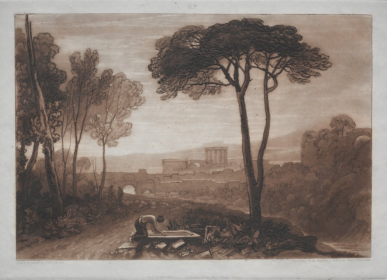 Estudos estão Cena livre na Campagna. de Joseph Mallord William Turner