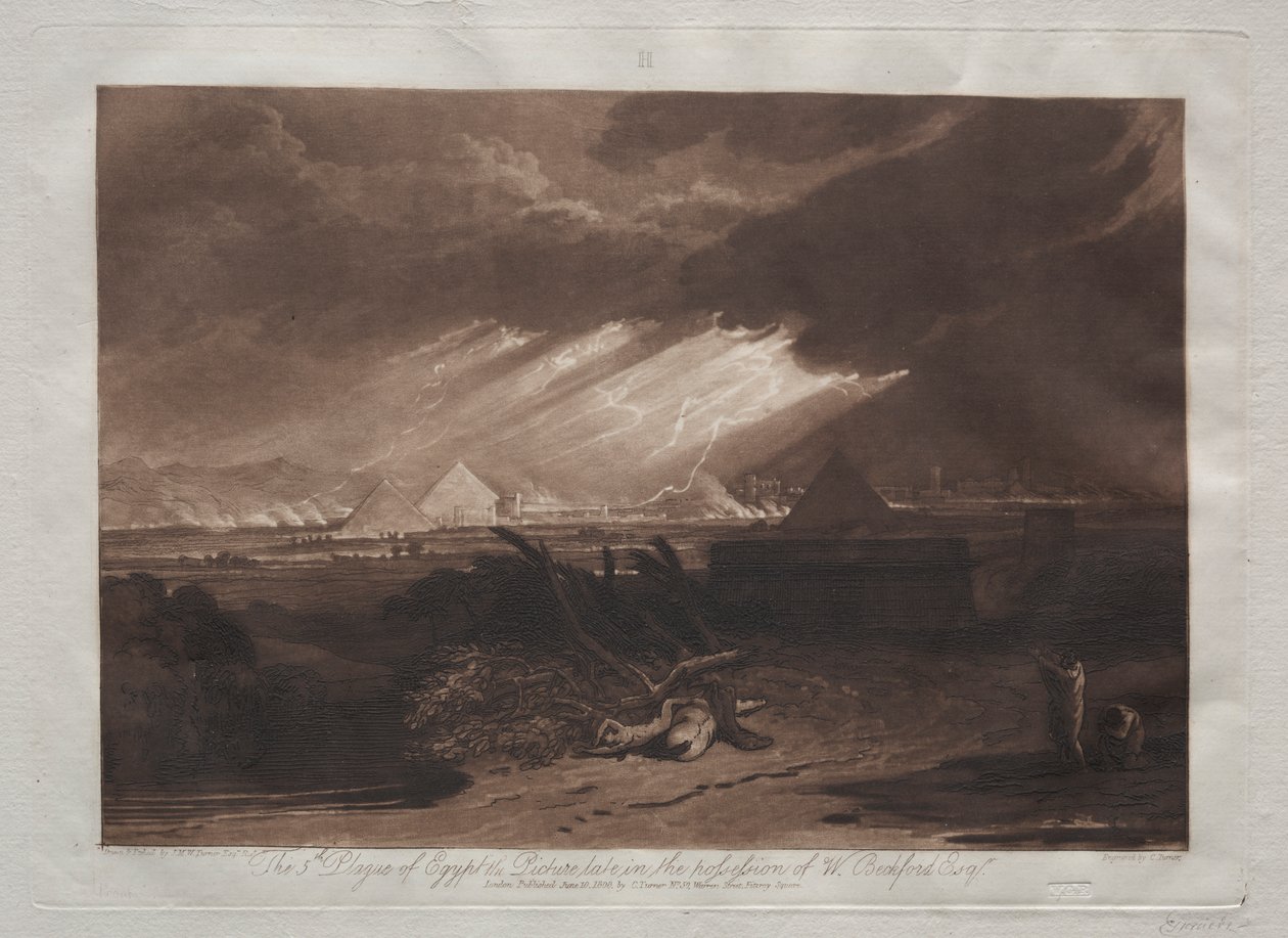 Liber Studiorum: A Quinta Praga do Egito de Joseph Mallord William Turner
