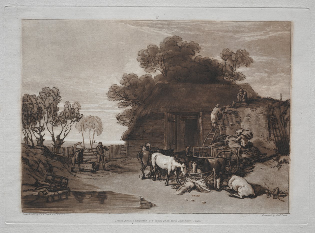 Liber Studiorum: The Straw Yard de Joseph Mallord William Turner
