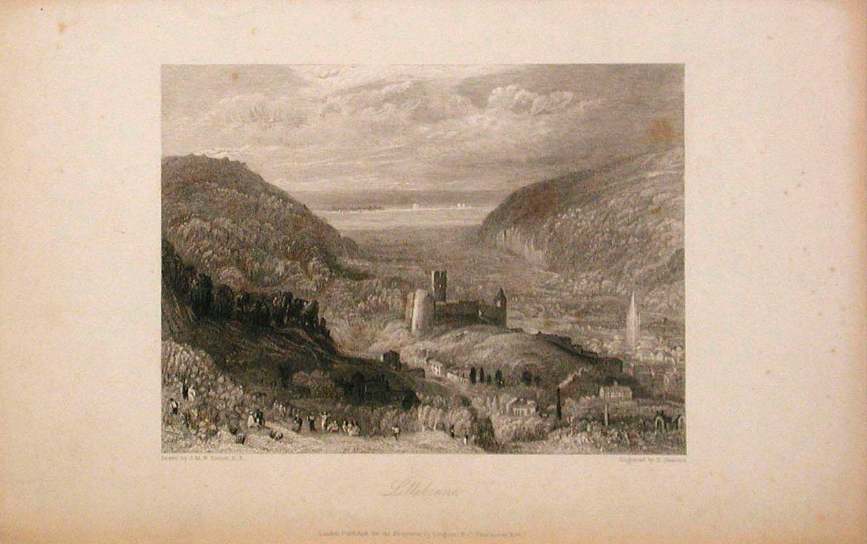 Lillebonne, castelo e torre de Joseph Mallord William Turner