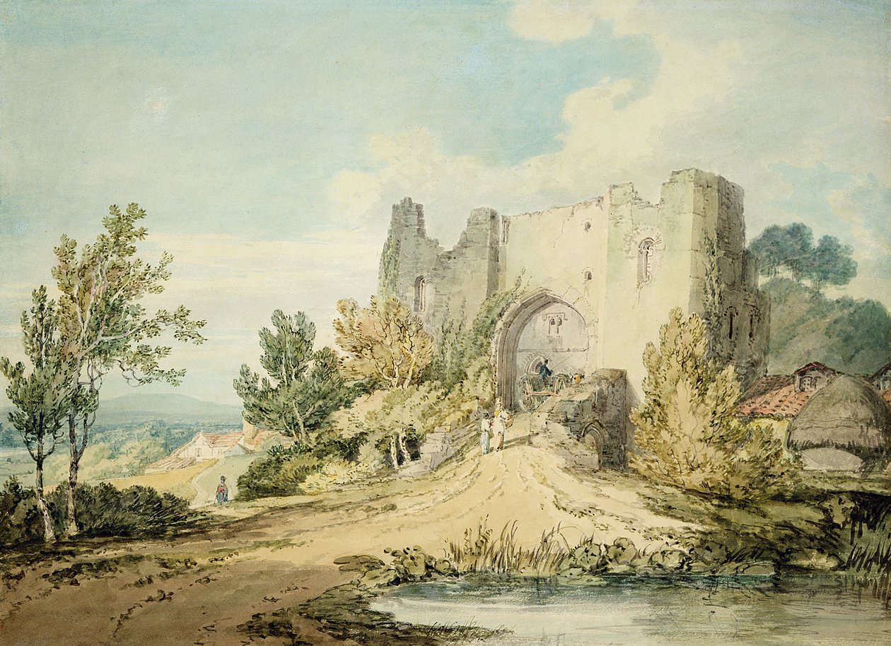 Llanblethian Castle Gateway de Joseph Mallord William Turner