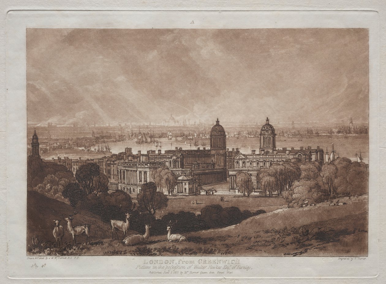 Londres de Greenwich. de Joseph Mallord William Turner