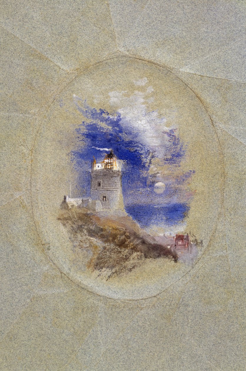 Lowestoffe Lighthouse, c.1827 (guache sobre papel) de Joseph Mallord William Turner