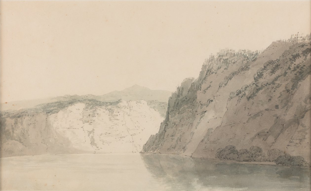 Lucerna [ou Lucerna perto de Altdorf], data desconhecida (aguarela sobre papel) de Joseph Mallord William Turner