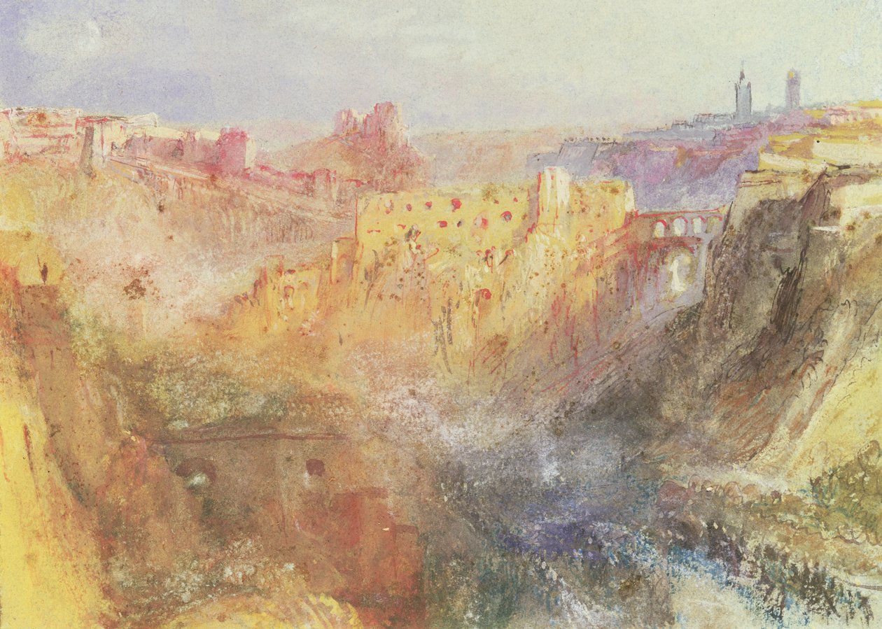 Luxemburgo (wc no papel) de Joseph Mallord William Turner