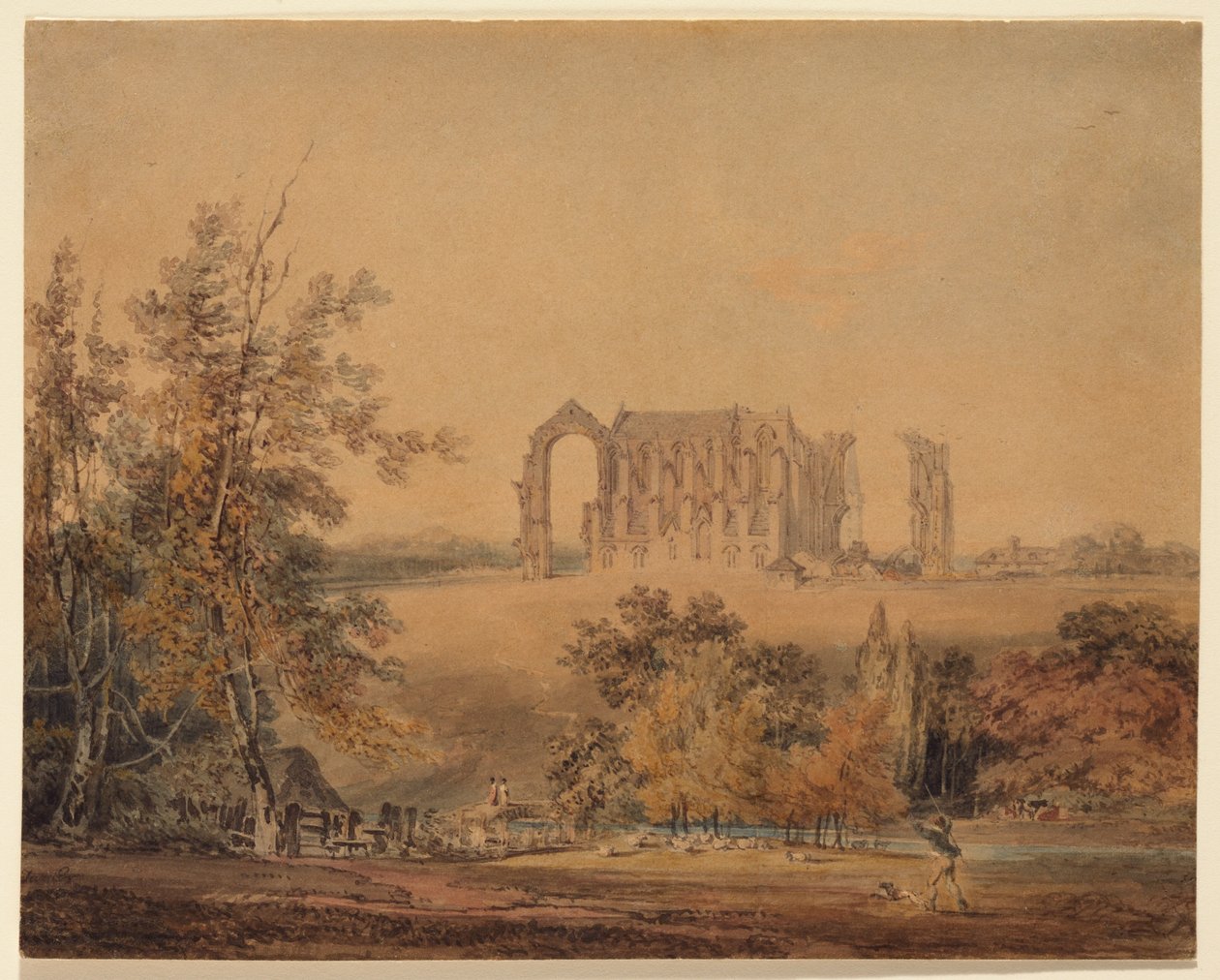 Abadia de Malmesbury vista do norte de Joseph Mallord William Turner