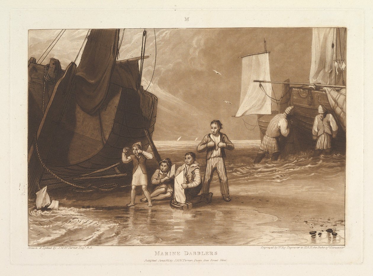 Lock Book Studies, Parte 6, chapa 29, junho de 1811. de Joseph Mallord William Turner