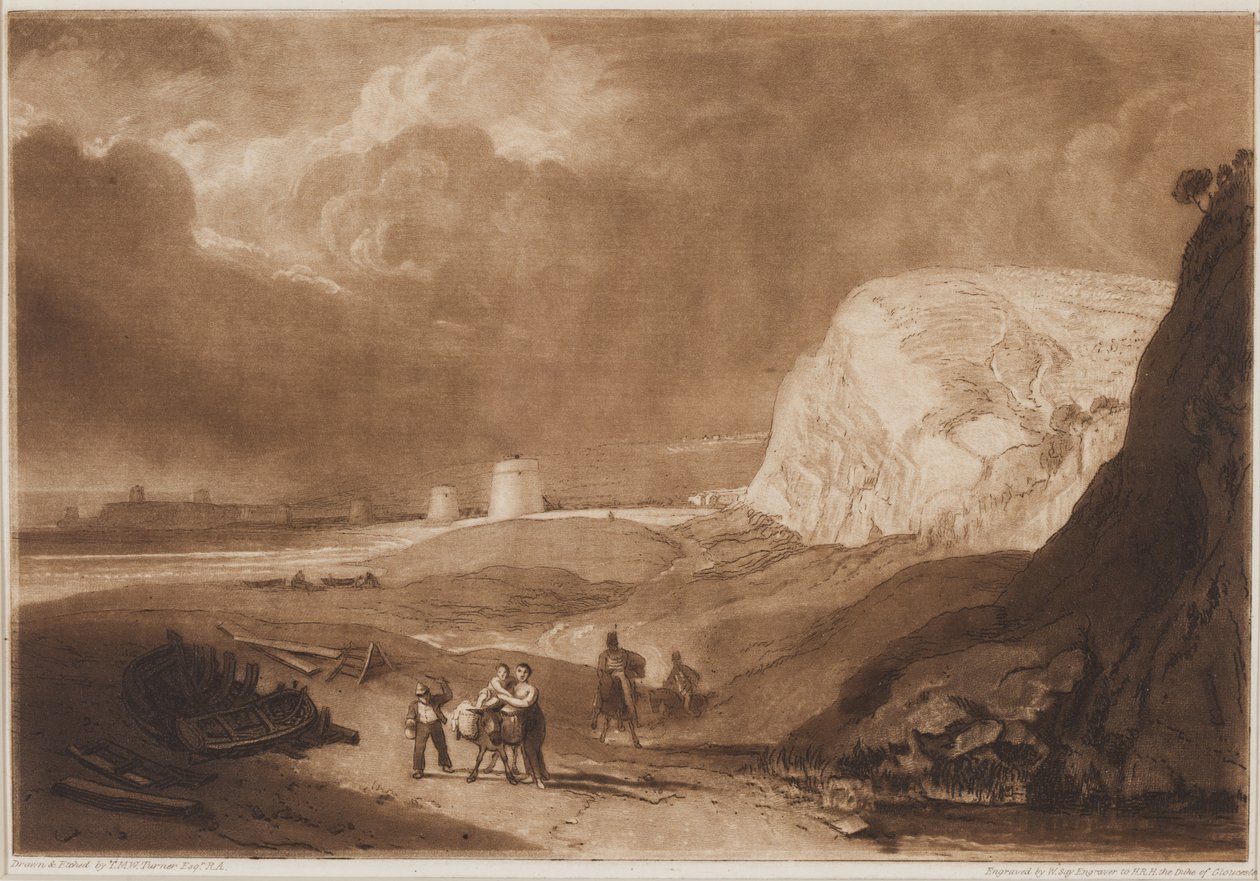 Martello Towers Near Bexhill, Sussex, 1811 de Joseph Mallord William Turner