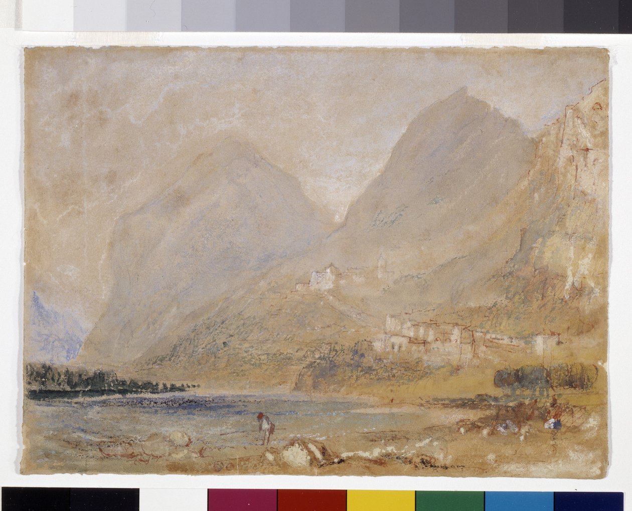 Martinswand, perto de Innsbruck (aguarela e guache em papel cinzento) de Joseph Mallord William Turner