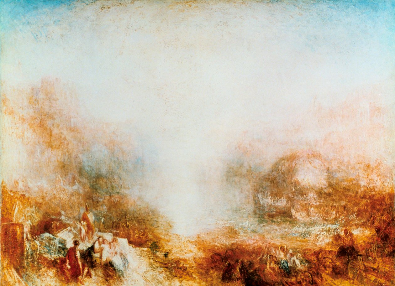 Mercúrio Enviado a Admoestar Enéias, 1850 de Joseph Mallord William Turner