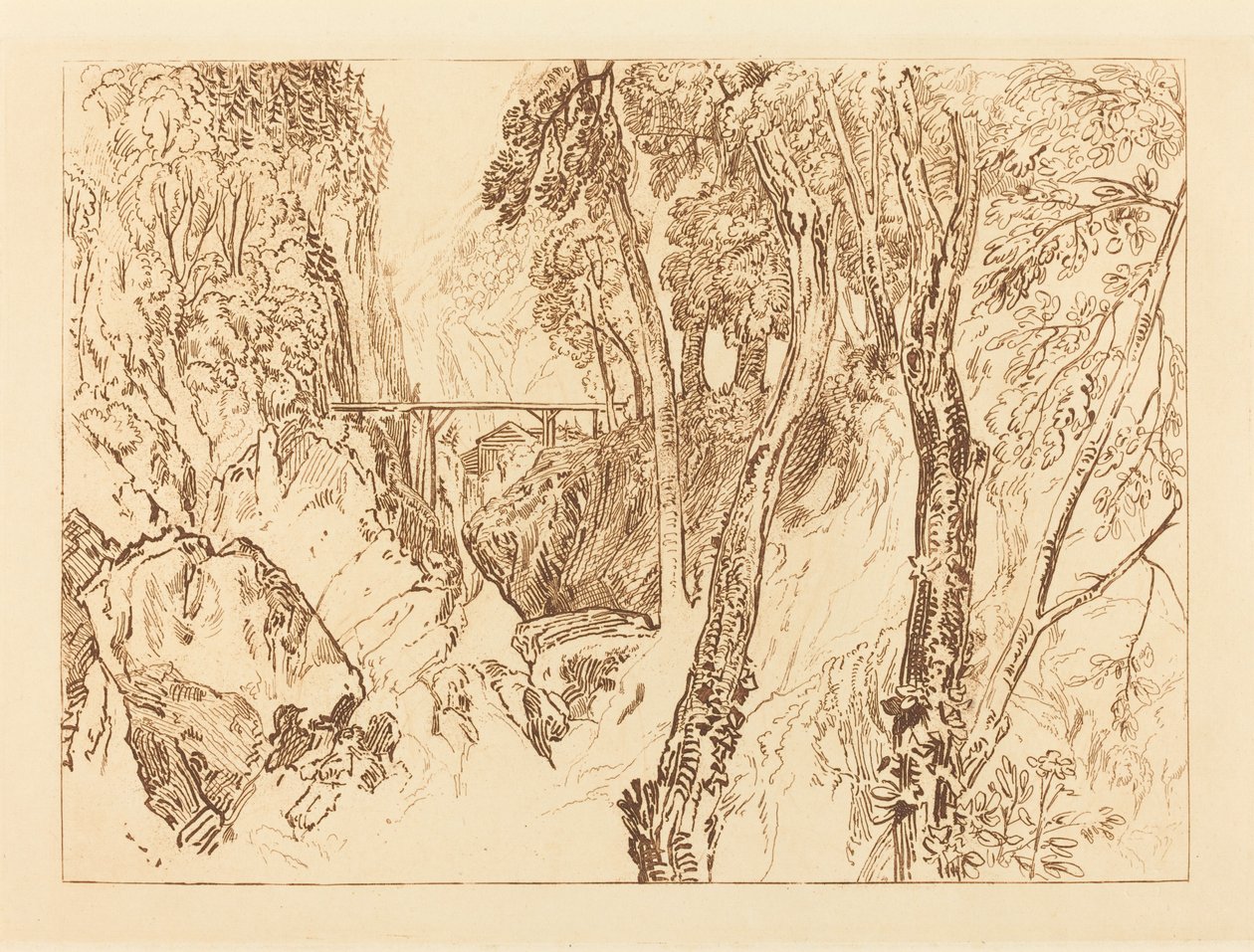 Moinho perto do Grand Chartreuse de Joseph Mallord William Turner